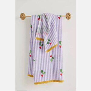 NWT Anthropologie Icon Stripe Bath Towel Limited Holiday Collection